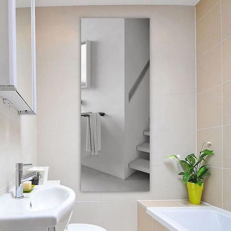 Miroir autocollant 40 x 122 cm Miroir autocollant flexible (1/4)