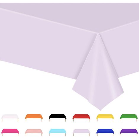 Einweg-Tischdecke Hellviolett 137x274cm für Partys & Haushalt