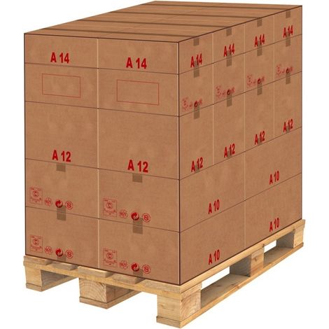 Caisse carton palettisable A - Norme ECT - Longueur de 300 à 600 mm 300 x 200 x 125 mm - COLIS 20 CAISSES (1/5)