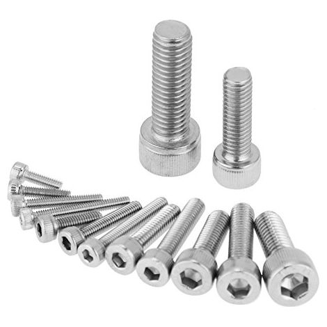Lot De 135 Vis à Tête Hexagonale En Acier Inoxydable 304 M2.5 M3 M4 M5 M6 M8 Avec étui De Rangement