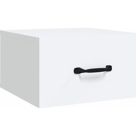 Maison Exclusive - Mesita de noche de pared blanco 35x35x20 cm (1/5)