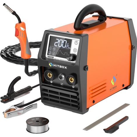 Máquina de soldar 3 en 1 MIG/TIG/MMA, diseño portátil, enchufe europeo de 220 V. (1/2)