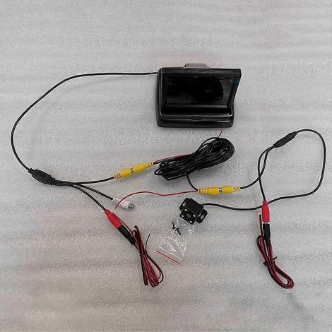 Monitor LCD de 4,3 pulgadas para cámara de visión trasera de coche, furgoneta, visión nocturna y sistema de aparcamiento por vídeo. (1/5)