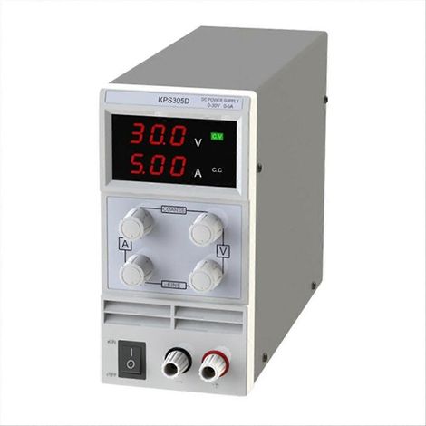Stabilisateur d'alimentation CC réglable 30 V 5 A, régulateur de tension à découpage, source d'alimentation variable pour laboratoire, prise UE pour bricolage (1/5)