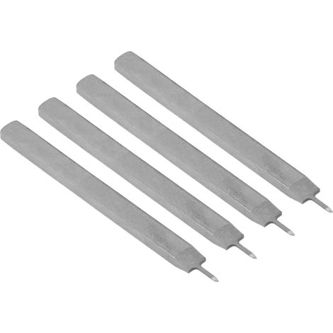 Satz mit 4 Lederlocher, 1-schneidiger Locher, Hochgeschwindigkeitsstahl, wärmebehandelt, 3 mm, Präzisionswerkzeug (1/5)