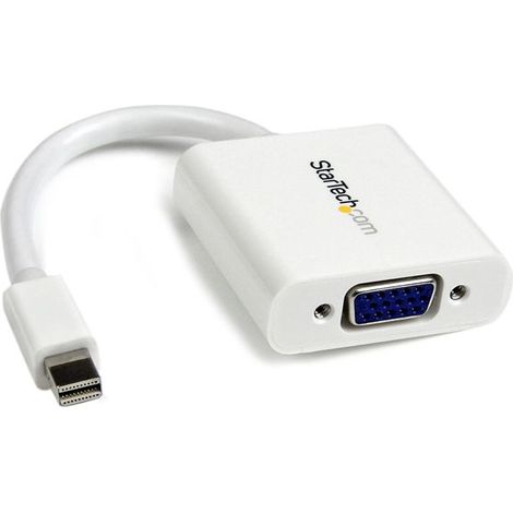 Adattatore Mini DisplayPort con VGA Startech MDP2VGAW Bianco Nero 0,12 m (1/5)