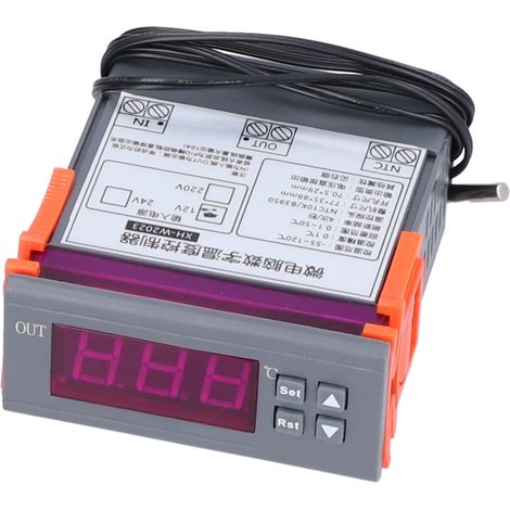 Régulateur de température numérique électrique réglable PID, interrupteur de contrôle 12 V CC XH‑W2023 (1/5)
