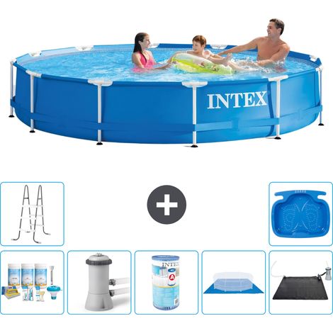 Intex Piscina con struttura Rotonda - 366x76 cm - 8-pezzi S41595
