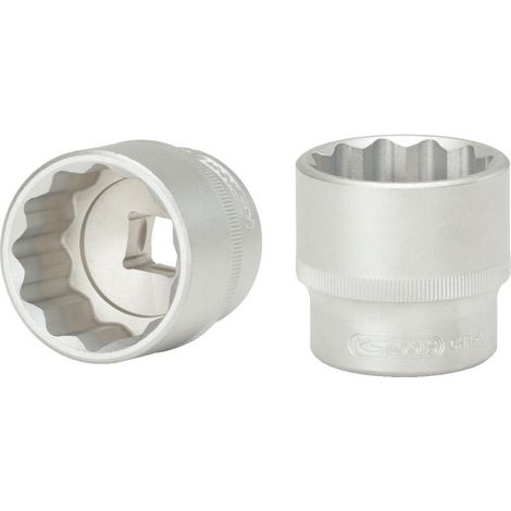 Kstools – Douille 1/2'' 12 pans 36 mm – Système FlankTraction – Acier chrome vanadium – Normes DIN 3124/ISO 2725-1 – Longueur 45 mm