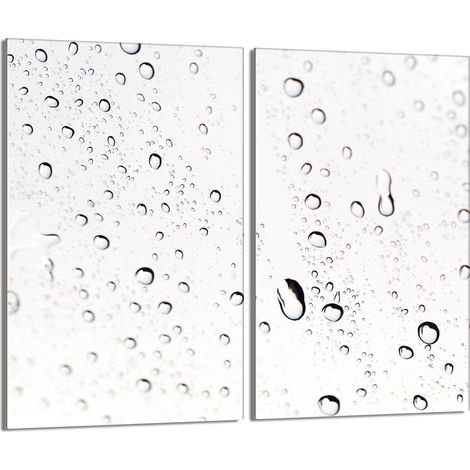 Placa protectora de vidrio para la estufa 2x30x52 Gotas (1/5)