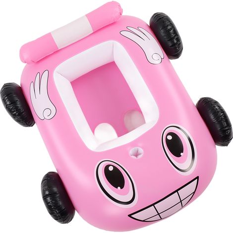 Bébé Flotteur de Piscine Gonflable Bateau Pompier Voiture Été, Bouée Natation Enfant Rose (1/5)