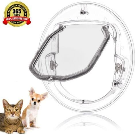 Pet Door Small Door for Dogs and Cats with 4 Locking Options Round (1/5)