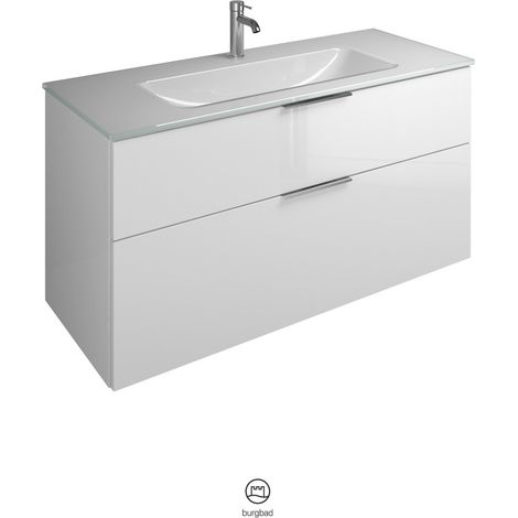 burgbad Eqio Glas-Waschtisch inklusive Waschtischunterschrank, (1/4)