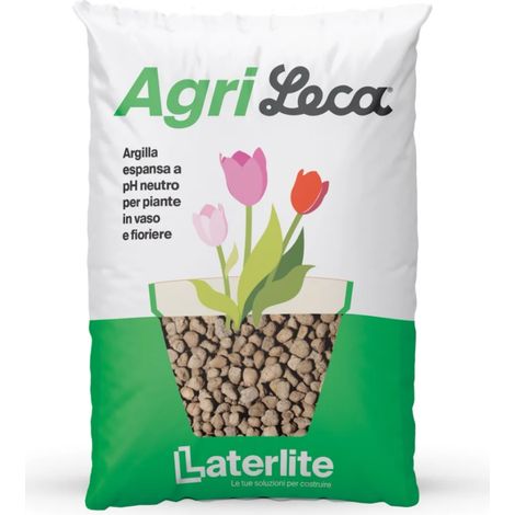 Argilla espansa agrileca per giardini pensili e ortoflorovivaismo 50 l (1/5)