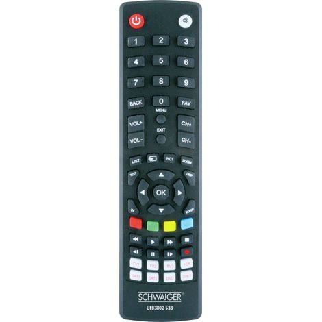 Schwaiger UFB3802533 telecomando DTV, pulsanti TV (1/2)