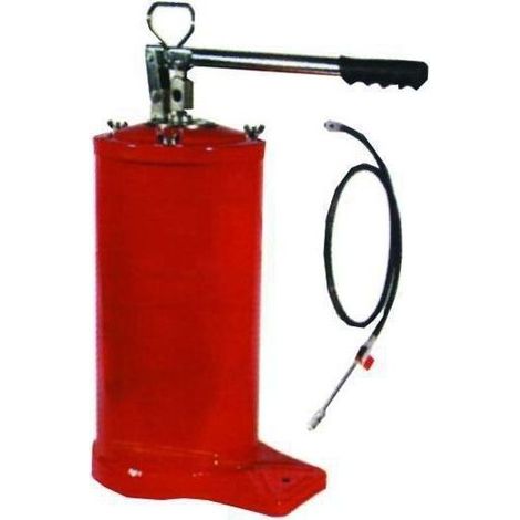 Vigor 5787008 Art.150 Pompa per ingrassaggio a barile 8Kg con tubo 150 cm rubinetto tubo rigido testina idraulica colore Nero