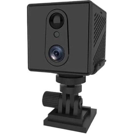 Mini caméra avec carte SIM 4G et batterie 3000 mAh, vision nocturne, détection de mouvement et surveillance de sécurité (4G)
