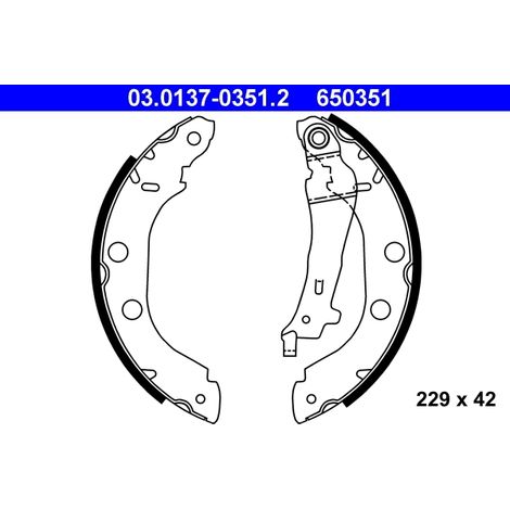 Jeu de mâchoires de frein ATE 03.0137-0351.2 NISSAN 44060-00QAK 44060-3J325
