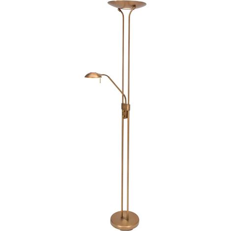 Mexlite - lámpara de pie - Biron - bronce - vidrio metal - (1/4)
