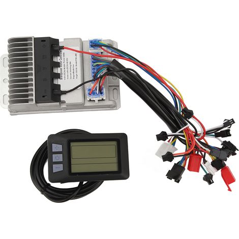 Kit contrôleur à onde sinusoïdale 3 modes pour vélo électrique DC 36V 48V 60V 500W, avec affichage LCD, kit de conversion pour bicyclette et scooter électrique. (1/5)