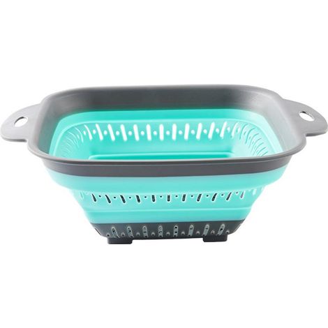 Panier de rangement cuisine pliable en silicone multifonctionnel pour fruits et légumes (1/5)