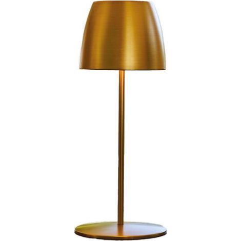 Lampe De Table - Aluminium - Hauteur 30 Cm - Sans Fil - LED Intégrée - Pour Salon Chambre Salle À Manger - 1 Pièce