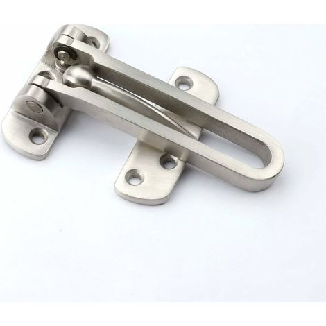 Pêne dormant à ressort en acier inoxydable massif renforcé, verrou de sécurité anti-effraction pour porte de maison, appartement, hôtel, motel ou dortoir.