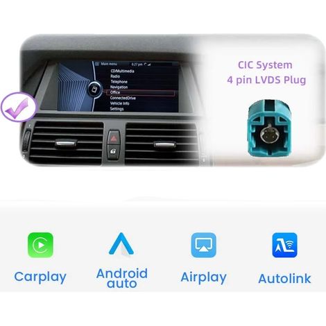 Adattatore interfaccia auto, CarPlay wireless, streaming Bluetooth, CIC (1/2)