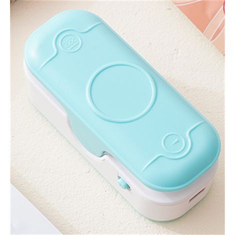 Sollbry Mini-Versiegelungsgerät, Mini-Versiegelungsgerät für Plastiktüten, tragbares 2-in-1-Versiegelungsgerät, Handvakuumierer und -schneider, USB-Heißsiegelgerät, Heißsiegelgerät für Plastiktüten mi (1/5)