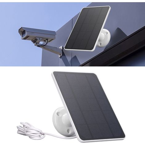 Panneau solaire de chargement pour caméra de surveillance 10 W, faible consommation d'énergie, sortie USB-C (1/5)