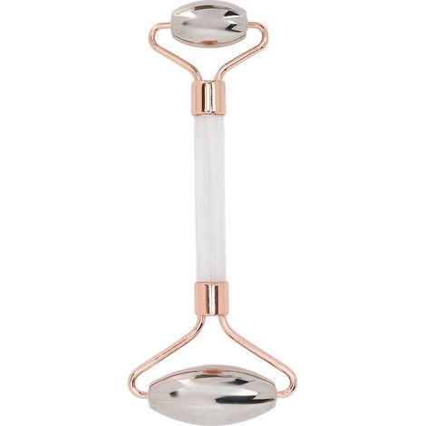 Rouleau de Massage Visage en Acier Inoxydable Portable pour Bras, Jambes, Dos et Épaules (1/5)