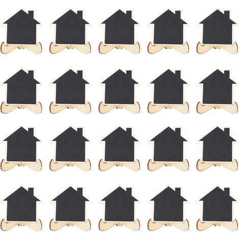 2 Ardoises Miniatures en Bois pour Noms d'Invités - Cartes de Place Créatives pour Événements (1/5)