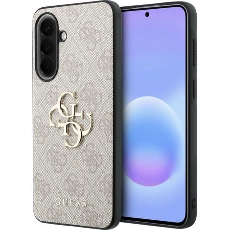 Custodia Guess in pelle con logo in metallo 4G per Samsung Galaxy A57 5G - Rosa