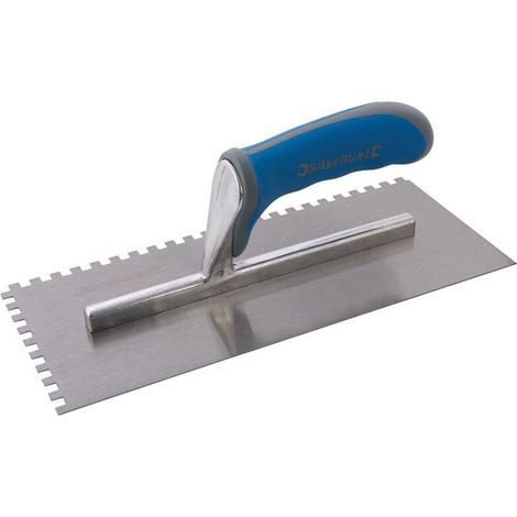 Platoir pour adhésif à poignée caoutchoutée 280 x 120 mm - dents 6 mm (1/3)