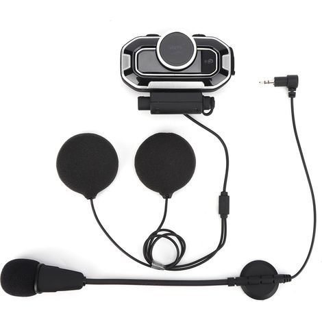 Écouteur Bluetooth pour casque de moto avec microphone, réduction intelligente du bruit, oreillette sport moto avec FM (1/5)