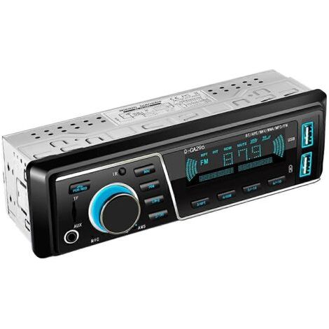 Doppel-USB-Ladegerät, Bluetooth-kompatibler FM-Transmitter für das Auto, kabelloser MP3-Player für das Autoradio, Freisprecheinrichtung mit USB-Anschlüssen. (1/4)