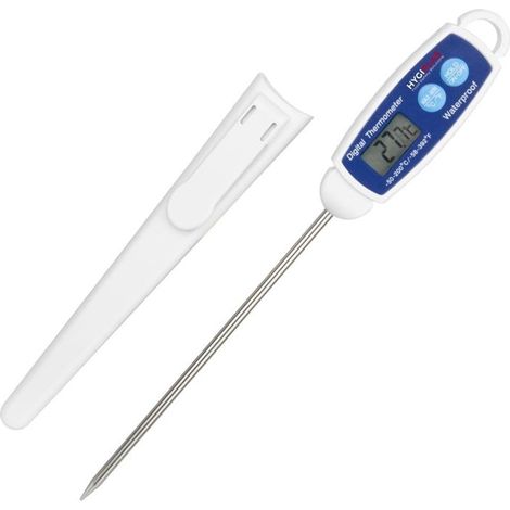 Thermomètre Numérique Résistant à l'Eau Sonde Inox - Hygiplas (1/5)