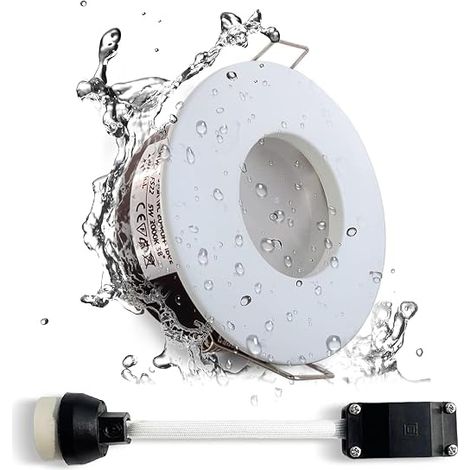 LED Flush Mount Downlights IP65 Waterproof Bathroom Kitchen Downlights (Bulb Not Included) Diecast Aluminum Pack of 1 (1/5)