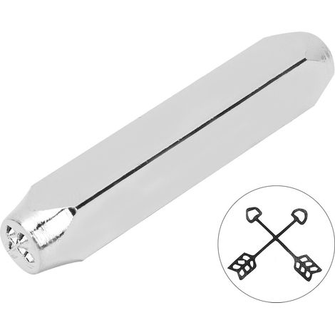 Poinçon à estamper en acier au carbone de 6 mm (1/4 pouce), adapté aux travaux manuels sur le cuir, le bois et les bijoux. (1/3)