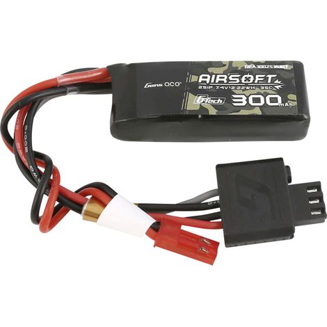 Gens ace Pack de batterie (LiPo) 7.4 V 300 mAh Nombre de cellules: 2 35 C bloc JST-SYP