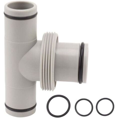 Schlauchadapter (1,5" auf 1,25"), T-förmiger Gewindepumpenanschluss, Schlauchkolben für die Wartung von Aufstellpools