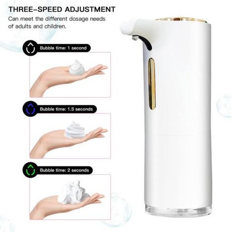 Distributeur automatique de savon mousse, recharge sans contact, Quick Sensor Smart Handheld, blanc (1/5)
