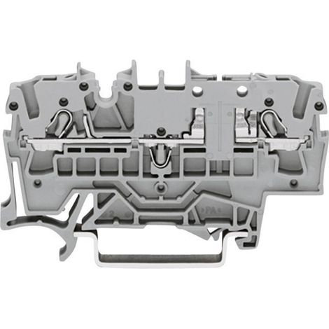 WAGO 2002-1661 Morsetto base 5.20 mm A molla Attribuzione: L Grigio 1 pz.