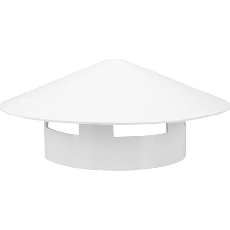 Couvercle de Cheminée Forte Capacité de Charge en Plastique Blanc Forme Champignon, Chapeau de Cheminée Pluie Résistant et Étanche pour Ventilation de Toit (1/5)