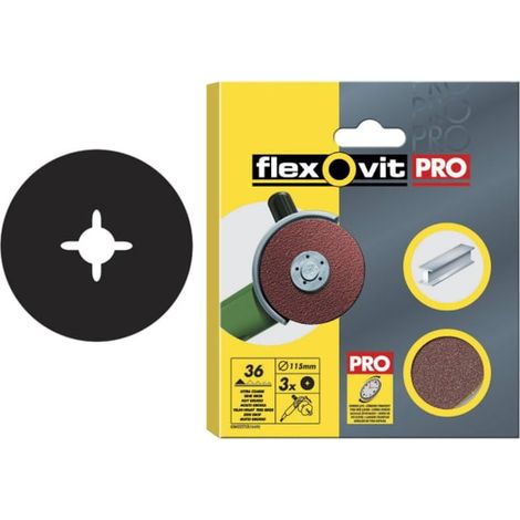 Aluminium Oxide Fibre Discs 125mm Fine 80G (Pack of 3)