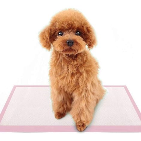 Lot de 50 Tapis Educateurs pour Apprentissage de la propreté pour Chien et Chat (45 x 60 cm, 50 pcs, Pink) (1/5)