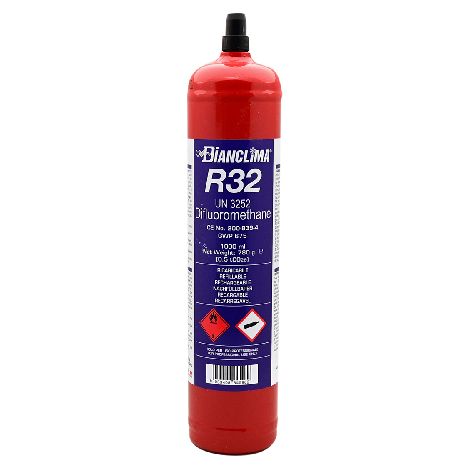 Webmarketpoint – Bouteille rechargeable gaz réfrigérant R32 – Écologique – 1,80 kg – Pour systèmes de climatisation DAIKIN