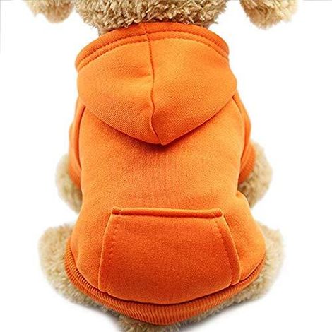 Sweat à Capuche Chien Vêtement d'hiver en Molleton Chaud pour Animaux de Compagnie Petit Chien Chat (1/4)
