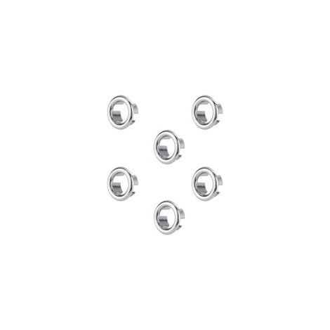 Anneaux de trop-plein pour évier, lot de 6, couvercle de trop-plein, anneaux de trop-plein pour salle de bain, cuisine, évier - Crezuo
