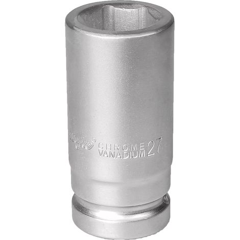 Langer 6-Punkt-Steckschlüssel 3/4 Zoll Chromstahl 27 mm Sechskant